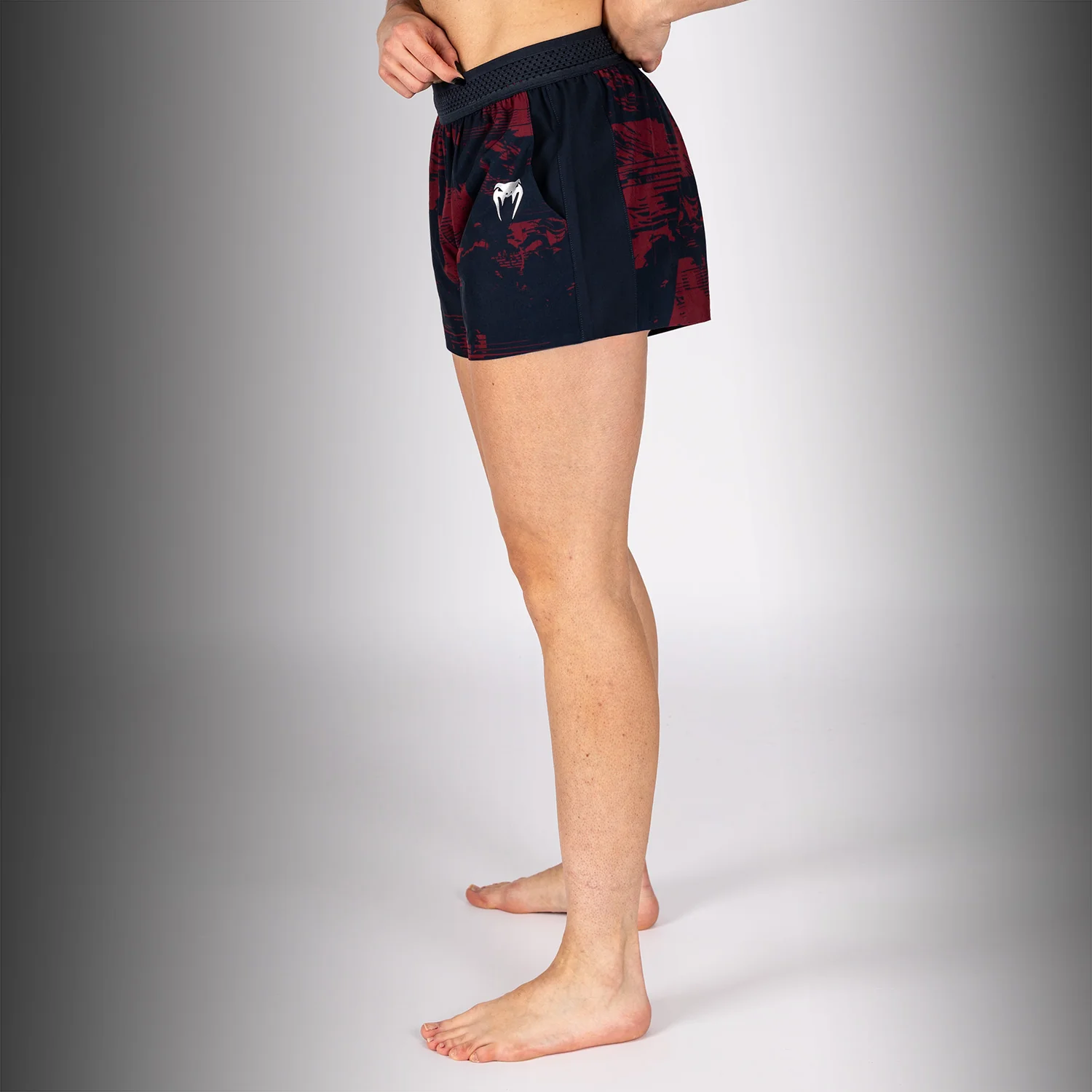 Women’s UFC Zenith by Venum Burgundy Authentic Fight Week Performance Short - Image 3