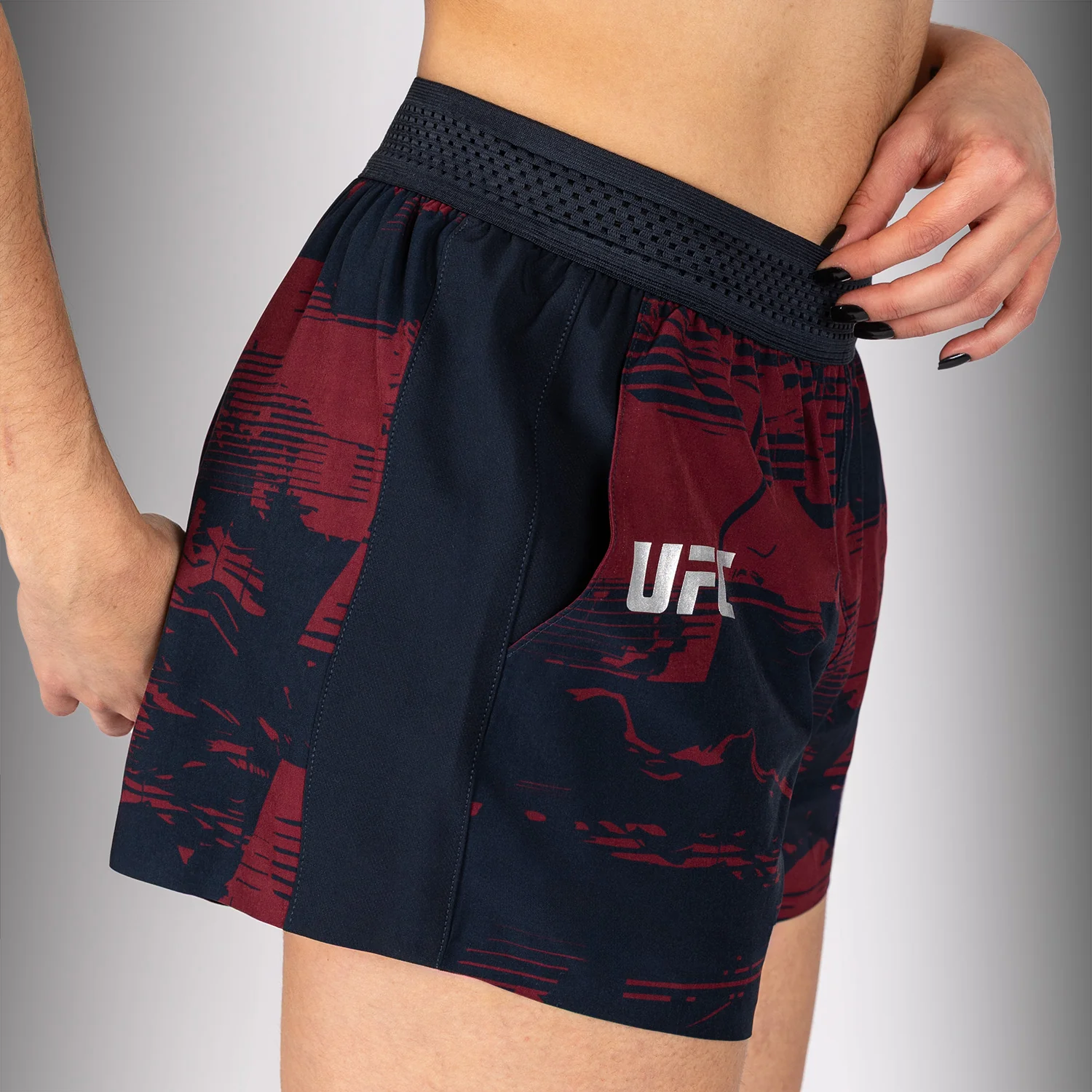 Women’s UFC Zenith by Venum Burgundy Authentic Fight Week Performance Short - Image 5
