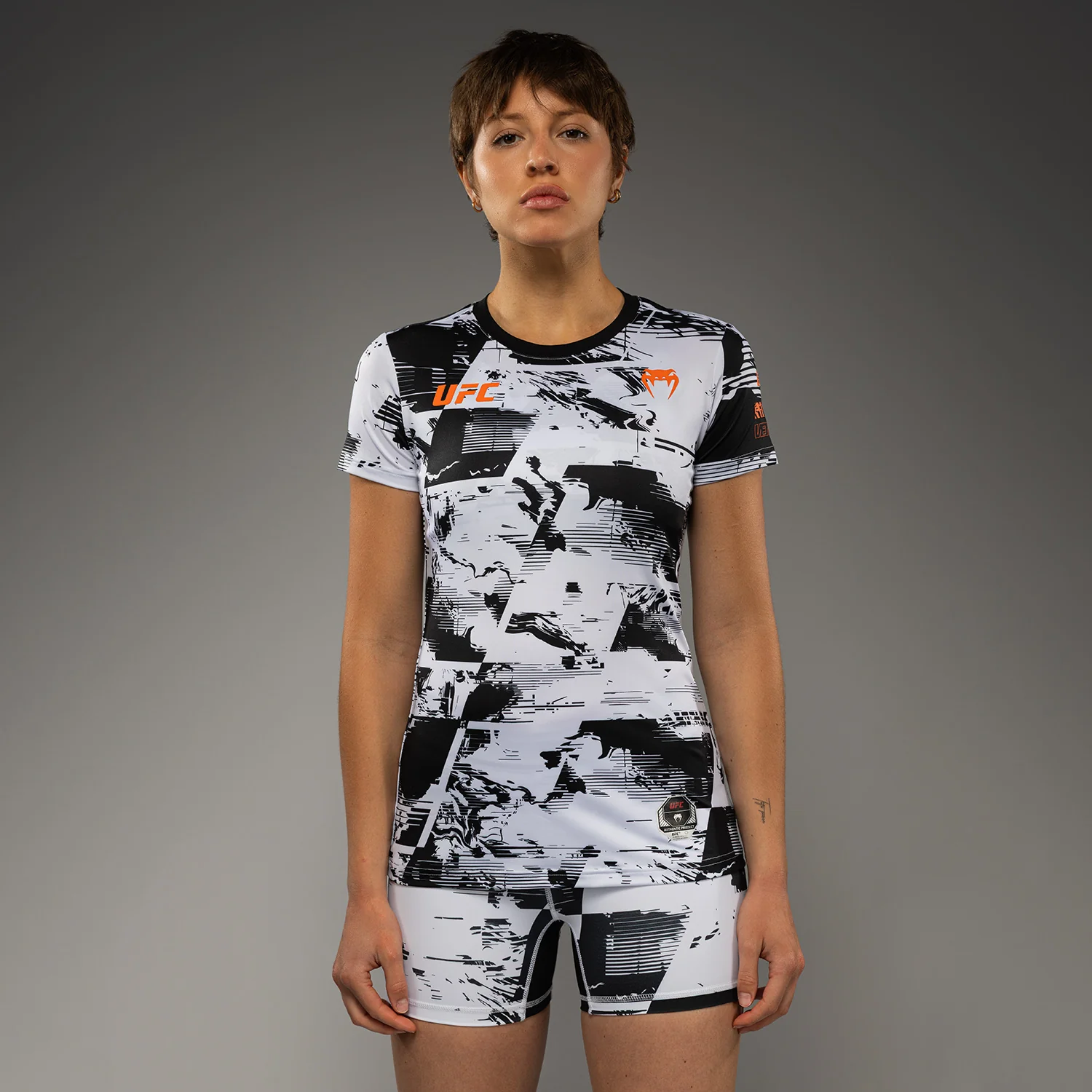 Women’s UFC Zenith by Venum White Authentic Fight Week Performance Short Sleeve T-Shirt