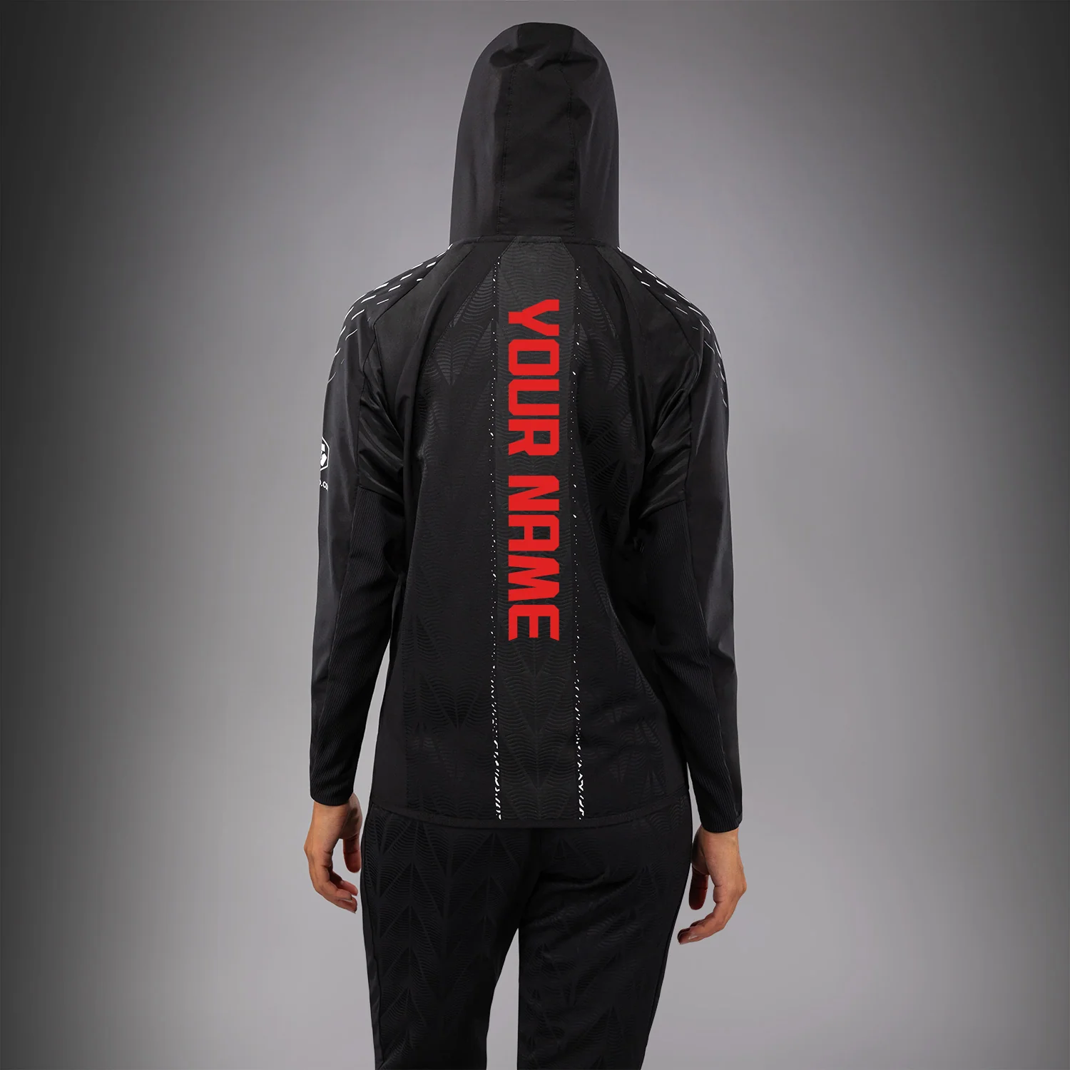 Women's UFC Zenith by Venum Black Authentic Fight Night Walkout Hoodie Personalized