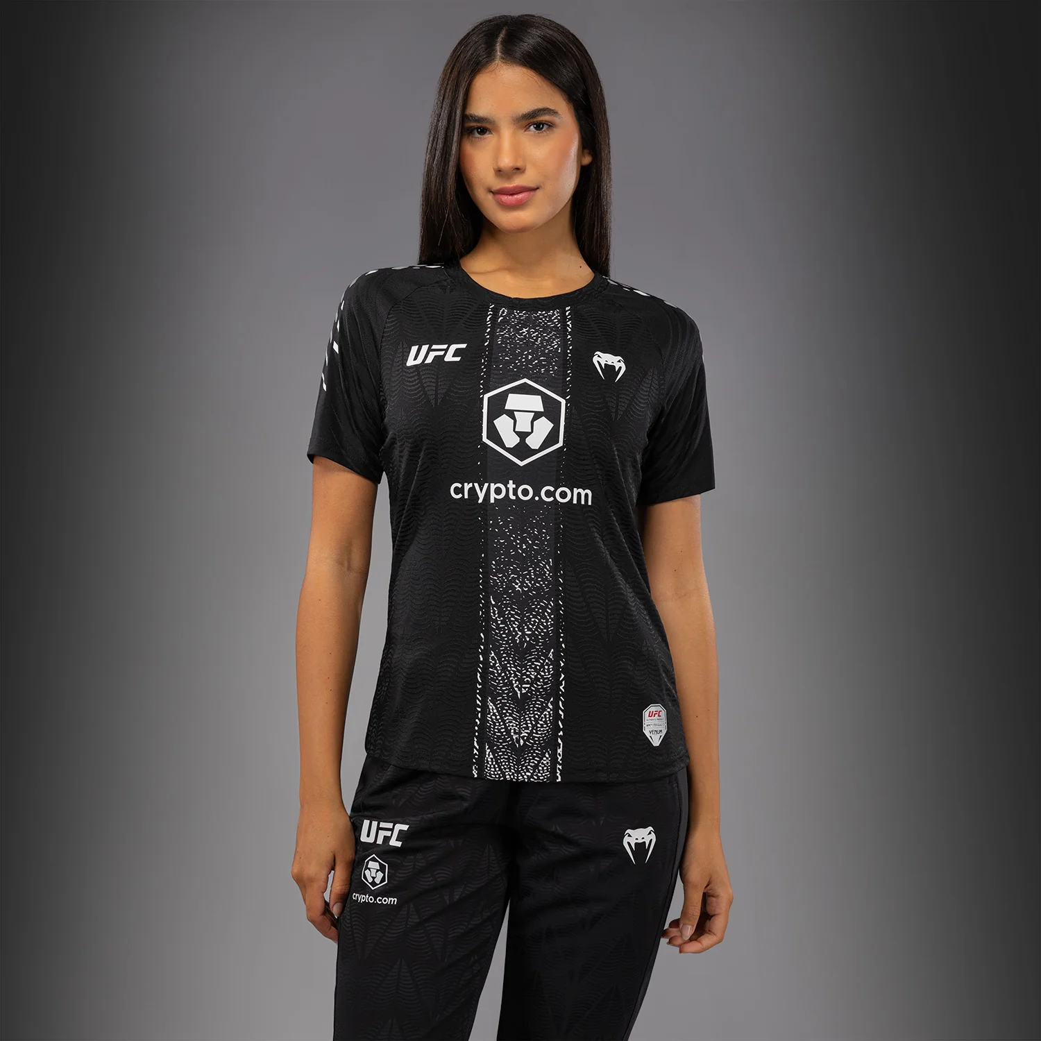 Women's UFC Zenith by Venum Black Authentic Fight Night Walkout Jersey