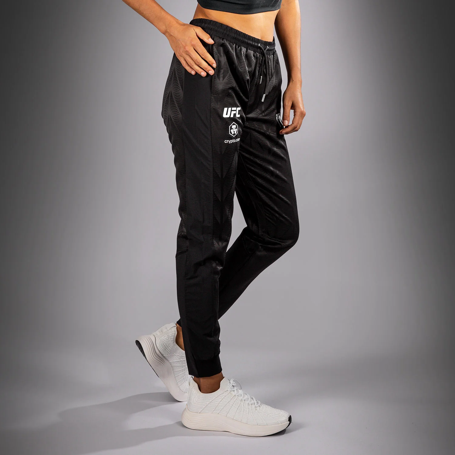 Women's UFC Zenith by Venum Black Authentic Fight Night Walkout Pant - Image 2