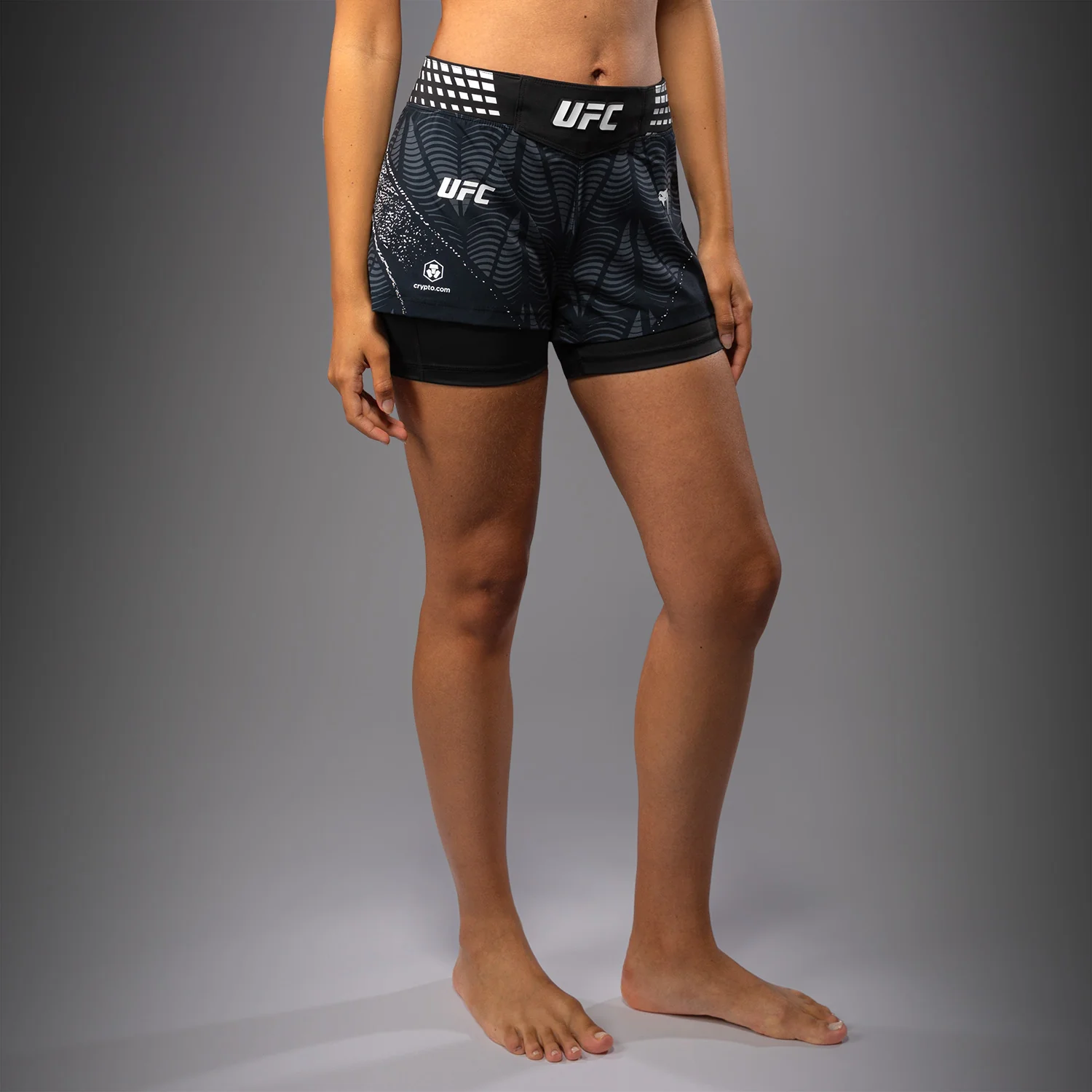 Women's UFC Zenith by Venum Black Authentic Short Fit Fight Short - Image 2