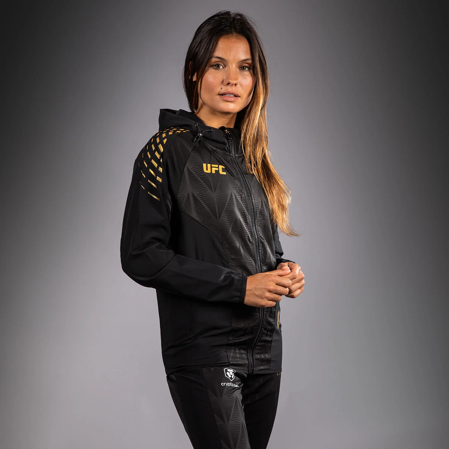 Women's UFC Zenith by Venum Champion Authentic Fight Night Walkout Hoodie - Image 3