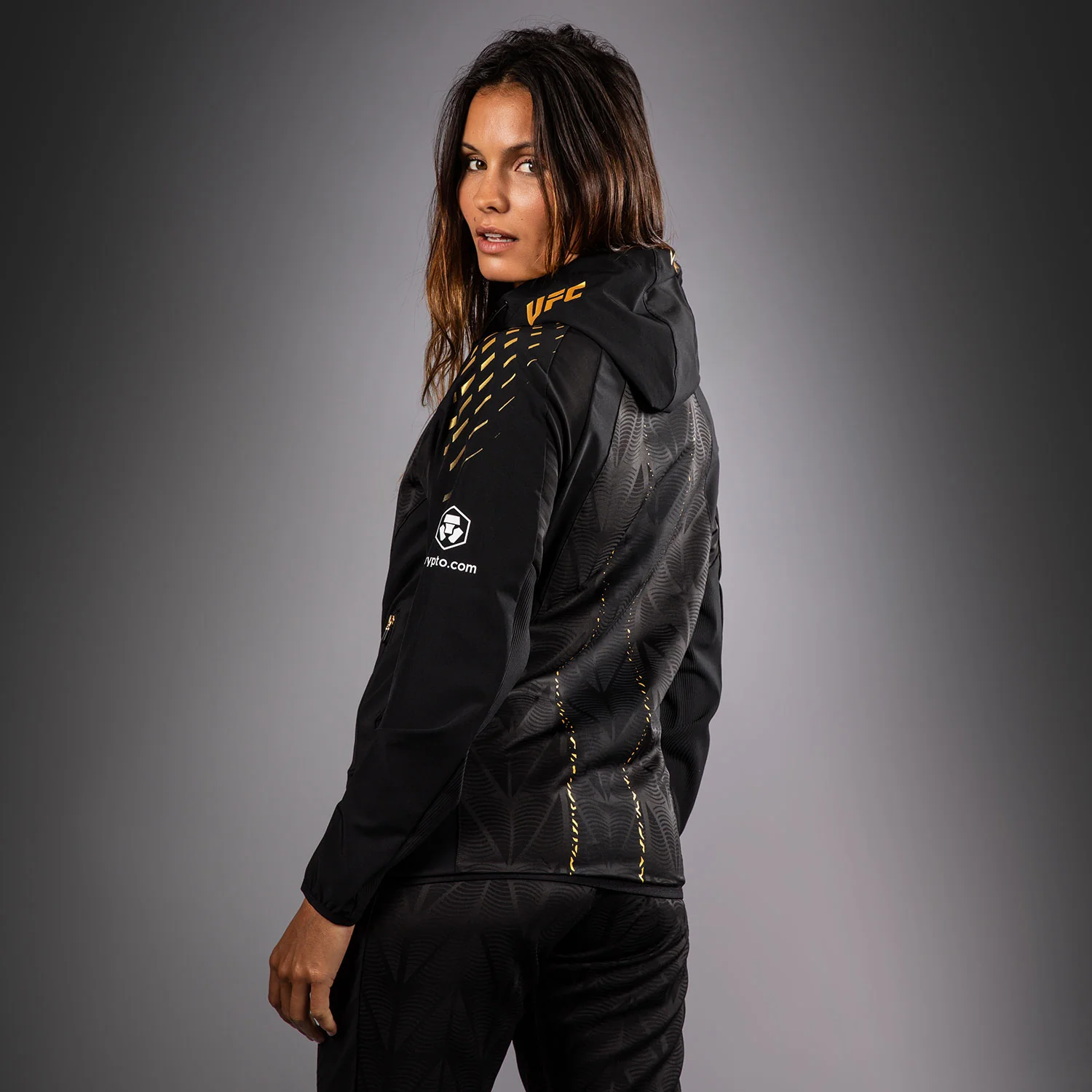 Women's UFC Zenith by Venum Champion Authentic Fight Night Walkout Hoodie - Image 4