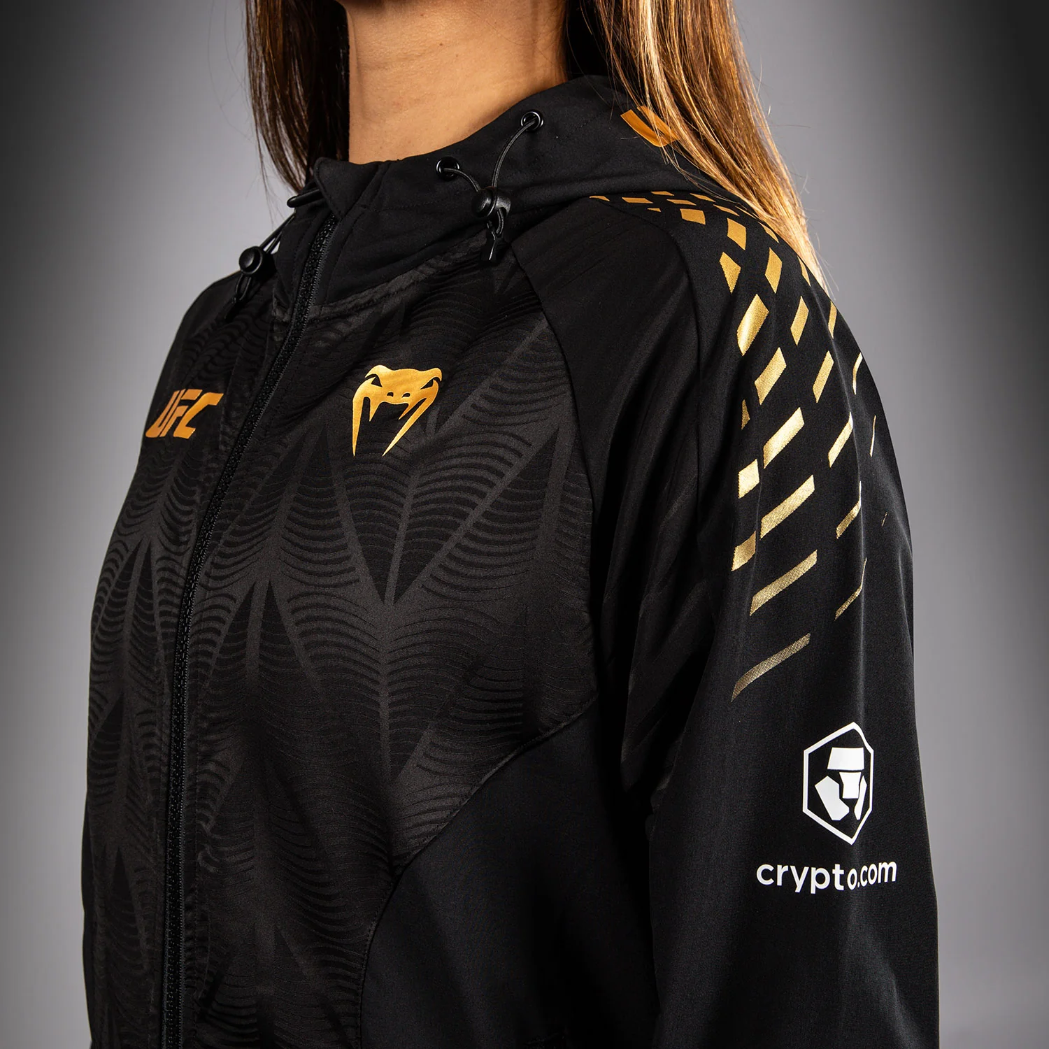 Women's UFC Zenith by Venum Champion Authentic Fight Night Walkout Hoodie - Image 7