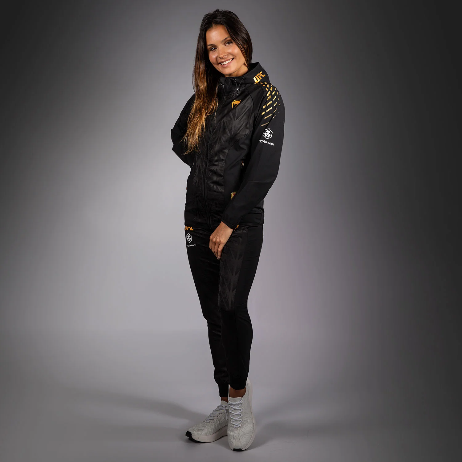 Women's UFC Zenith by Venum Champion Authentic Fight Night Walkout Hoodie Personalized - Image 10