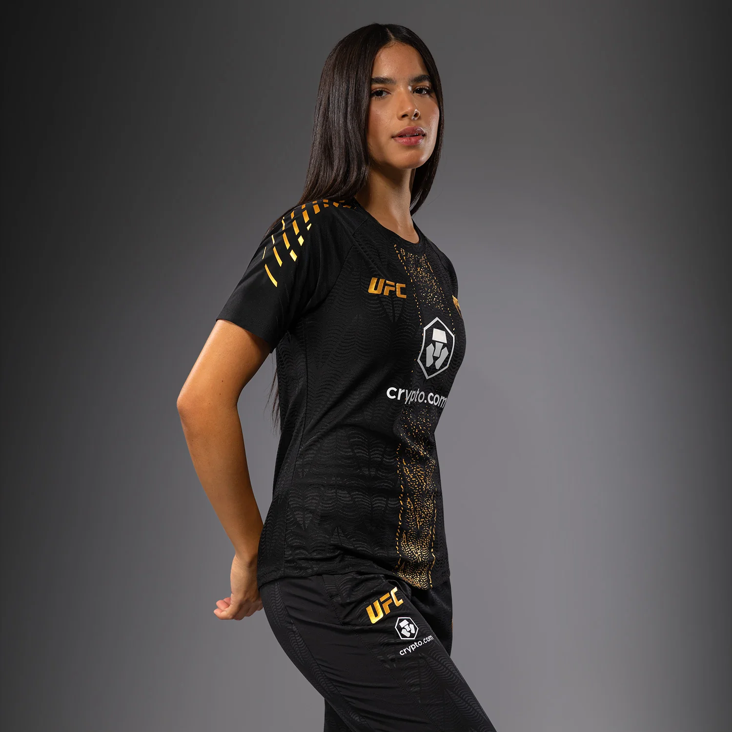 Women's UFC Zenith by Venum Champion Authentic Fight Night Walkout Jersey Personalized - Image 3