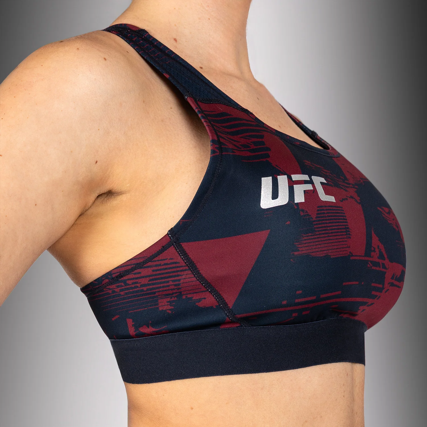 Women's UFC Zenith by Venum Burgundy Authentic Fight Week Sports Bra - Image 5