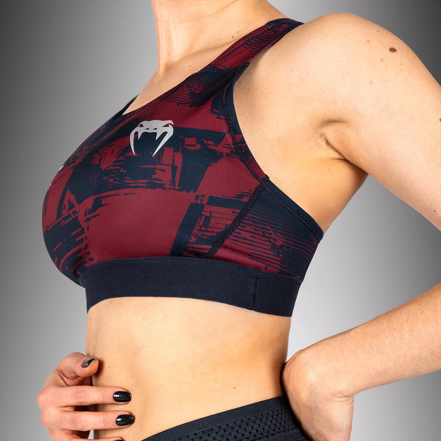 Women's UFC Zenith by Venum Burgundy Authentic Fight Week Sports Bra - Image 6