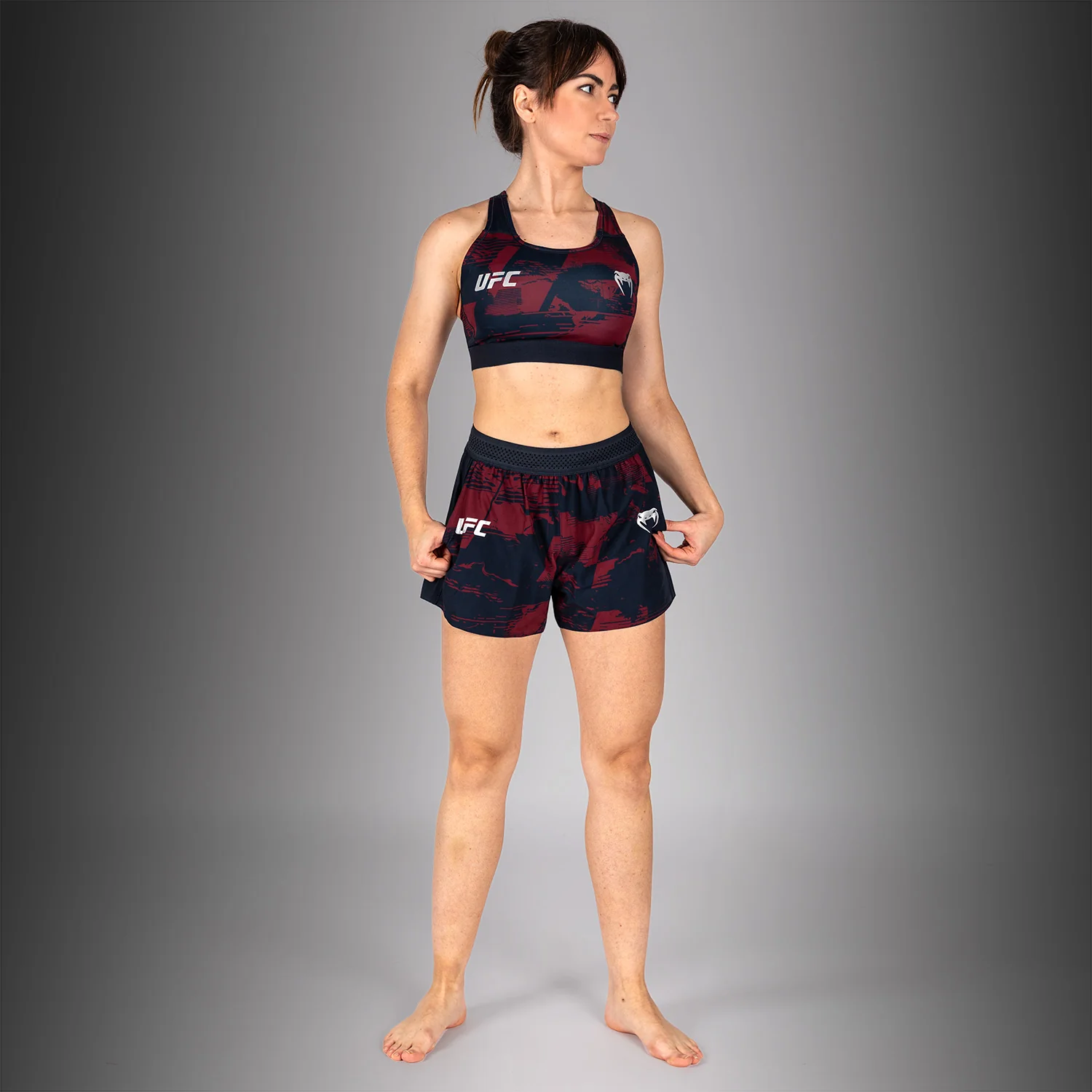 Women's UFC Zenith by Venum Burgundy Authentic Fight Week Sports Bra - Image 7